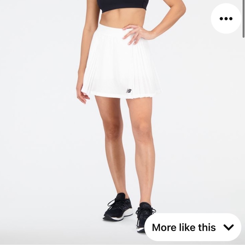 NWT Bandier New Balance Tennis Skirt Pleated Mini Skort Size Small